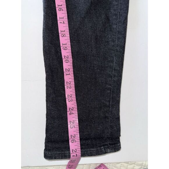 Madewell The Mom Jean Black High Rise Stretch Casual Comfort Minimalist Ankle 25 - Picture 13 of 16